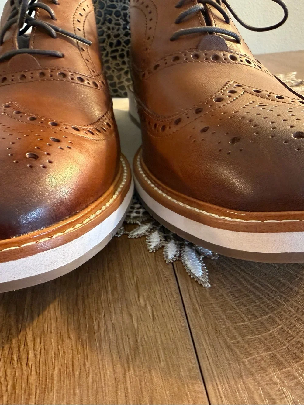 Men’s Cole Haan Wing Tipped Toe Oxfords made in Vietnam 12 M NWOB